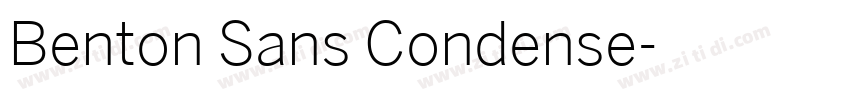 Benton Sans Condense字体转换